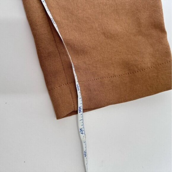 ARITIZIA Wilfred Messaux Crossover Pant Trousers in Camel Women's Size XS Flowy - Picture 12 of 16